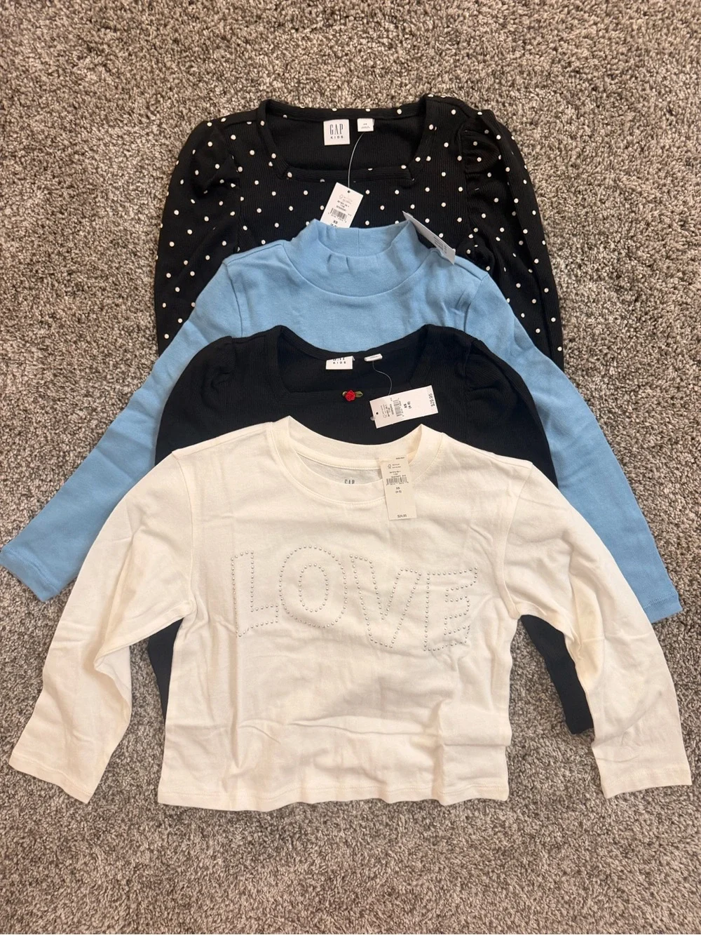 GAP Kids Long-Sleeve Tops - 4pcs